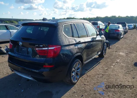 2017 BMW X3 xDrive28I из США, поврежденный, VIN 5UXWX9C39H0W74836